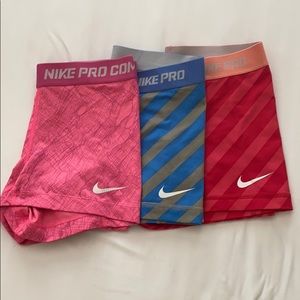 Bundle of Nike compression shorts SOLD